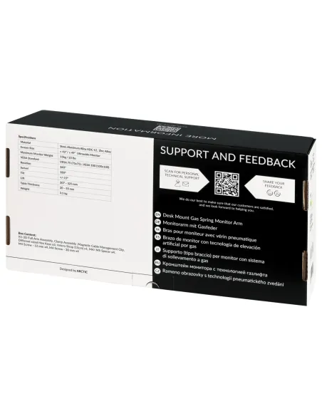 ARCTIC X1-3D 109,2 cm (43") Escritorio Negro