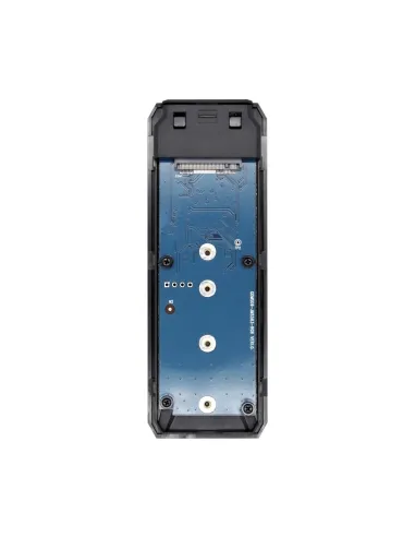 AISENS Caja Externa M.2 (NGFF) RGB Gaming ASM2-RGB013B NVMe a USB3.2 Gen2, Negra