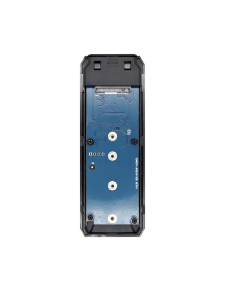 AISENS Caja Externa M.2 (NGFF) RGB Gaming ASM2-RGB013B NVMe a USB3.2 Gen2, Negra