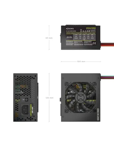 AISENS Fuente Alimentacion SFX 500W OEM, Negra