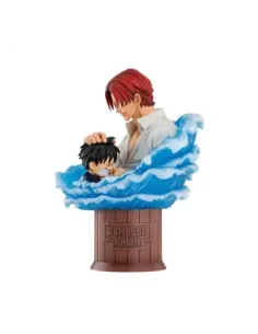 Figura ichibansho one piece shanks & luffy(red hair pirates) 15cm