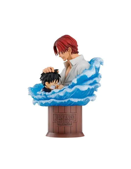 Figura ichibansho one piece shanks & luffy(red hair pirates) 15cm