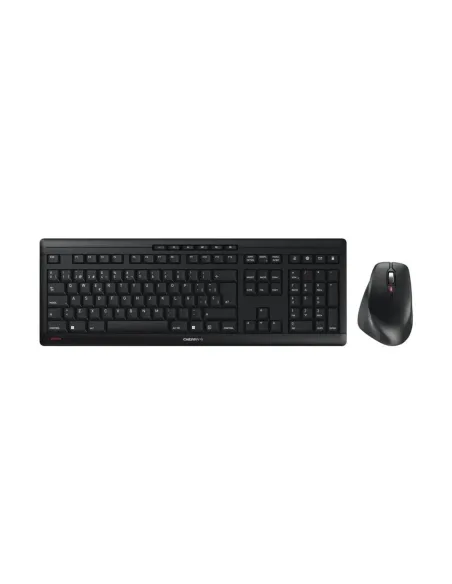 Teclado + raton cherry stream desktop comfort inalambrico negro