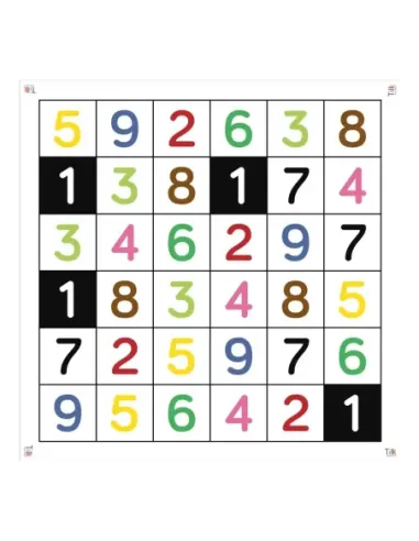 Tapete numeros tilk bee - bot - blue - bot