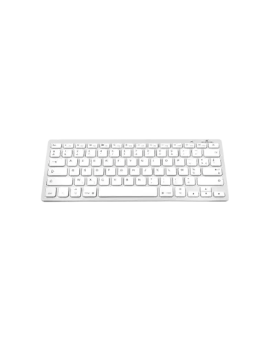 Bluestork BS-KB-MICRO/BT/SP teclado Bluetooth QWERTY Español Plata, Blanco