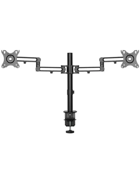 StarTech.com Soporte de Escritorio para 2 Monitores - Mordaza Ojal para Escritorio - Brazo Articulado Ergonómico para Monitores