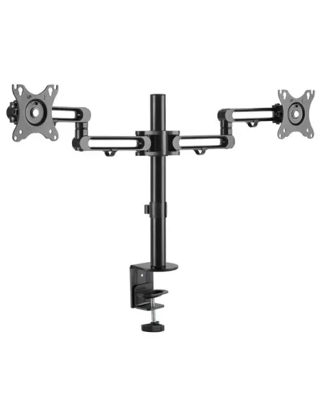 StarTech.com Soporte de Escritorio para 2 Monitores - Mordaza Ojal para Escritorio - Brazo Articulado Ergonómico para Monitores