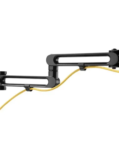 StarTech.com Soporte de Escritorio para 2 Monitores - Mordaza Ojal para Escritorio - Brazo Articulado Ergonómico para Monitores