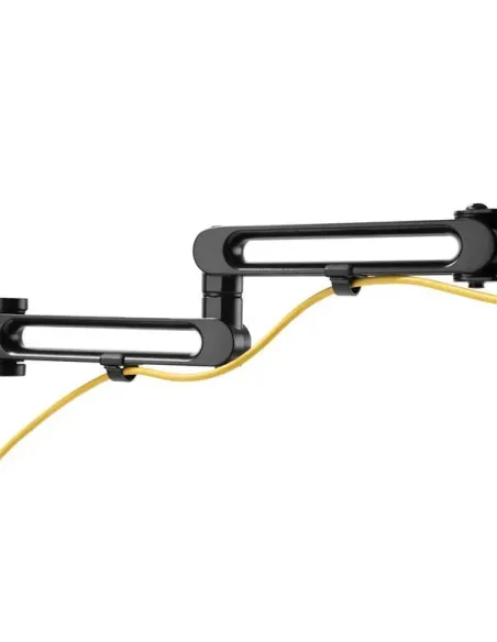 StarTech.com Soporte de Escritorio para 2 Monitores - Mordaza Ojal para Escritorio - Brazo Articulado Ergonómico para Monitores