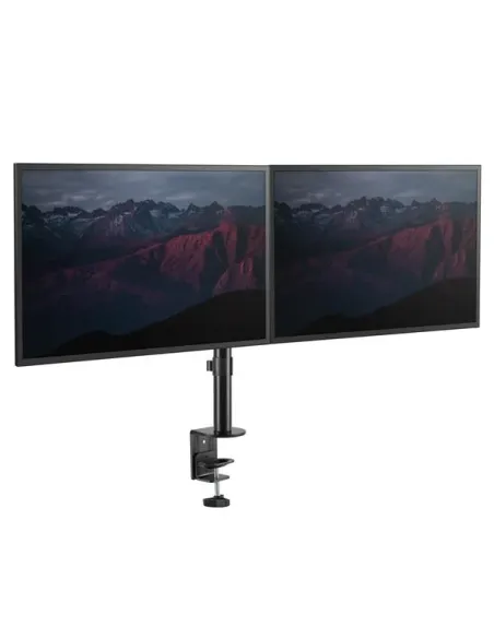 StarTech.com Soporte de Escritorio para 2 Monitores - Mordaza Ojal para Escritorio - Brazo Articulado Ergonómico para Monitores