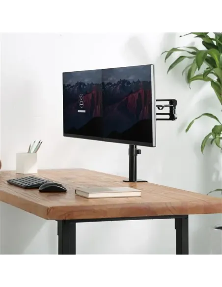 StarTech.com Soporte de Escritorio para 2 Monitores - Mordaza Ojal para Escritorio - Brazo Articulado Ergonómico para Monitores