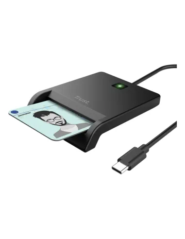 Trust 26253 lector de tarjeta inteligente Interior USB Tipo C Negro