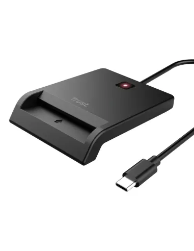 Trust 26253 lector de tarjeta inteligente Interior USB Tipo C Negro