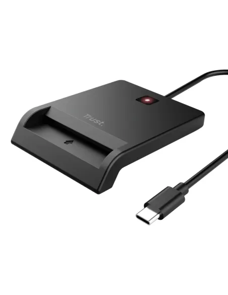 Trust 26253 lector de tarjeta inteligente Interior USB Tipo C Negro