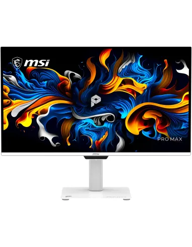 MSI Pro MAX 271UPXW12G pantalla para PC 67,3 cm (26.5") 3840 x 2160 Pixeles UltraWide Full HD QD-OLED Blanco