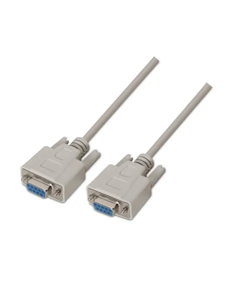 AISENS A112-0066 cable de serie Beige 1,8 m DB9