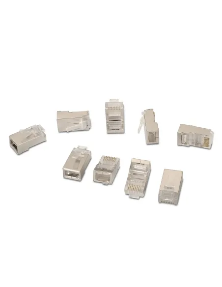 AISENS A138-0293 conector RJ-45 Acero inoxidable, Transparente
