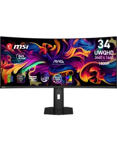 MSI MAG 341CQP QD-OLED X28 pantalla para PC 86,4 cm (34") 3440 x 1440 Pixeles UltraWide Quad HD Negro