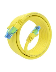 AISENS Cable De Red Latiguillo RJ45 Cat.6 UTP AWG26 CCA, Amarillo, 4.0 m 2