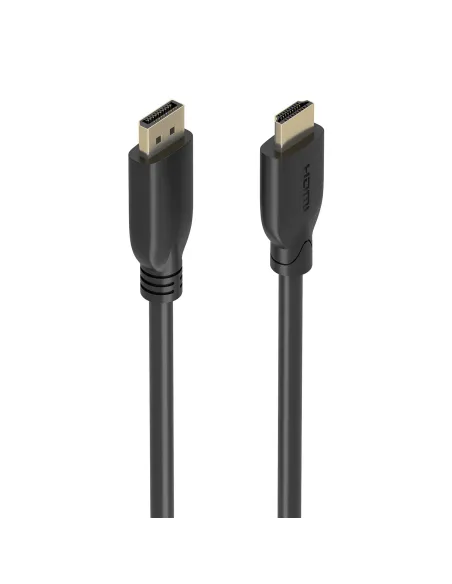AISENS A125-0920 adaptador de cable de vídeo 5 m DisplayPort HDMI Negro