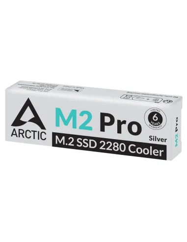 ARCTIC M2 Pro (Silver) M.2 NVMe SSD Disipador térmico Radiador Plata 1 pieza(s)
