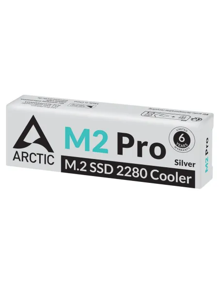 ARCTIC M2 Pro (Silver) M.2 NVMe SSD Disipador térmico Radiador Plata 1 pieza(s)