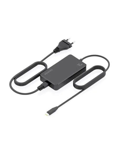 AISENS Cargador De Sobremesa GaN 45W PD3.0 1xUSB-C 1.8m, Negro