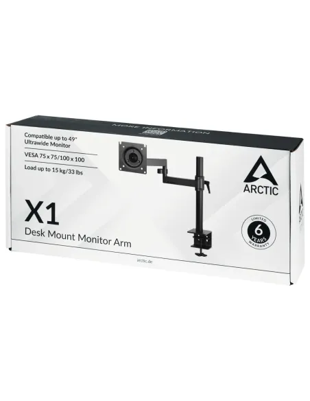 ARCTIC X1 109,2 cm (43") Escritorio Negro