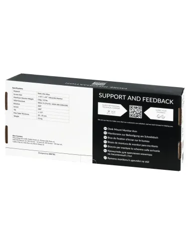 ARCTIC X1 109,2 cm (43") Escritorio Negro