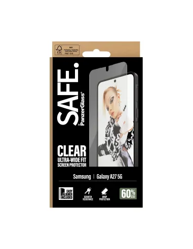 PanzerGlass SAFE. by ® Screen Protector Samsung Galaxy A27 5G | Ultra-Wide Fit w. EasyAligner Protector de pantalla 1 pieza(s)