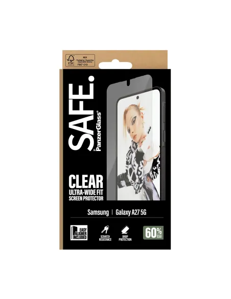 PanzerGlass SAFE. by ® Screen Protector Samsung Galaxy A27 5G | Ultra-Wide Fit w. EasyAligner Protector de pantalla 1 pieza(s)