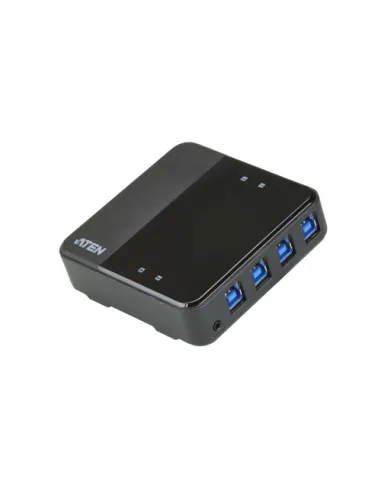 ATEN Switch de periféricos USB 3.2 Gen1 de 4 x 4 puertos