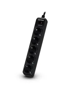 CyberPower B0520SC0-DE limitador de tensión Negro 5 salidas AC 200 - 250 V 1,8 m