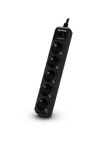 CyberPower B0520SC0-DE limitador de tensión Negro 5 salidas AC 200 - 250 V 1,8 m