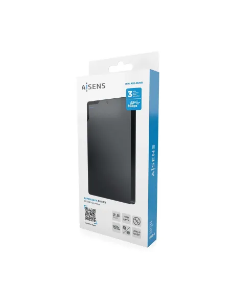 AISENS Caja Externa 2,5″ 9.5mm SATA a USB 3.0 USB3.1 Gen1, Negra