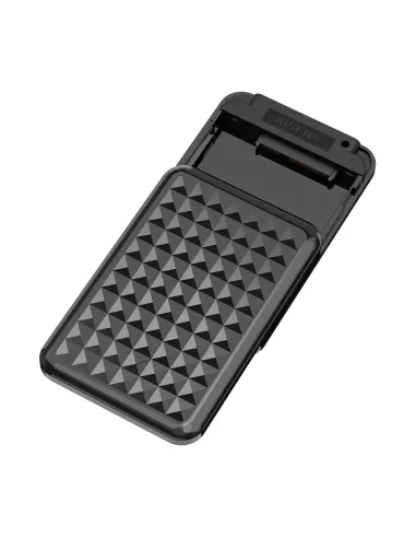 AISENS Caja Externa 2,5″ 9.5mm SATA a USB3.0 USB3.1 Gen1, Negra