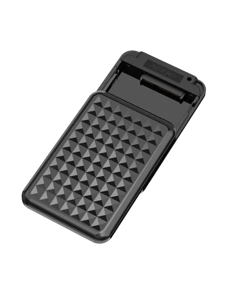 AISENS Caja Externa 2,5″ 9.5mm SATA a USB3.0 USB3.1 Gen1, Negra