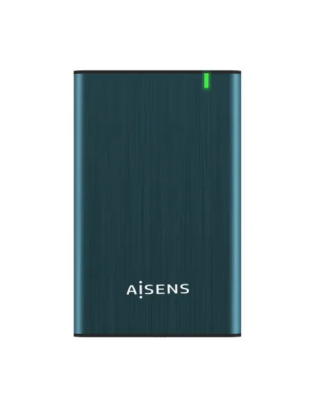 AISENS Caja Externa 2.5" ASE-2525PB 9.5 mm SATA A USB 3.0 USB 3.1 Gen1, Azul Pacifico