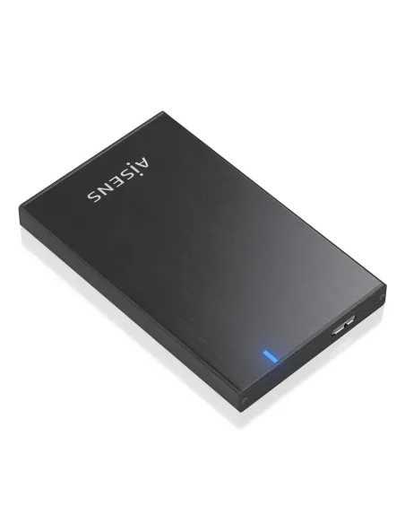 AISENS Caja externa 2.5" ASE-2527B 9.5mm SATA a USB 3.0 USB3.1 Gen1, Negro