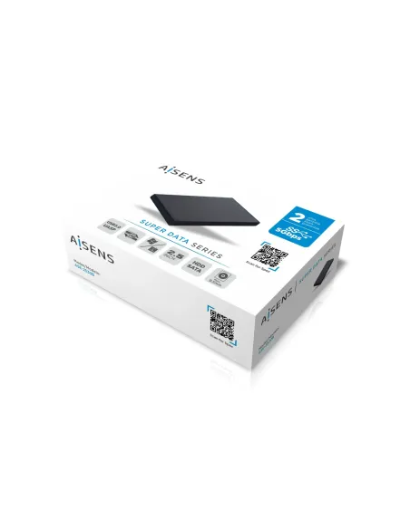 AISENS Caja externa 2,5" ASE-2530B 9.5 mm SATA a USB 3.0 USB 3.1 Gen1, Negra