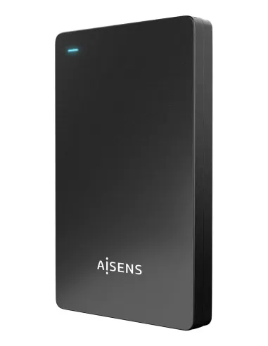 AISENS Caja Externa 2.5″ 9.5mm SATA a USB-C USB3.1 Gen1, Negra