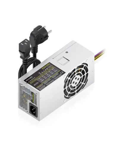 AISENS Fuente Alimentacion TFX 500W con Cable de Alimentacion OEM, Plata