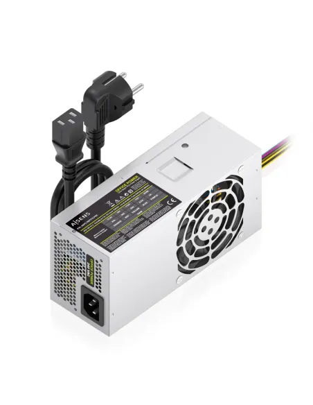 AISENS Fuente Alimentacion TFX 500W con Cable de Alimentacion OEM, Plata
