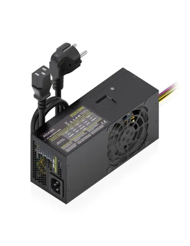 AISENS Fuente Alimentacion TFX 500W con Cable de Alimentacion OEM, Negra