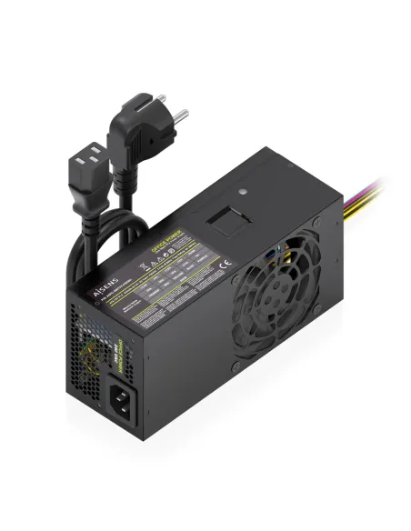 AISENS Fuente Alimentacion TFX 500W con Cable de Alimentacion OEM, Negra