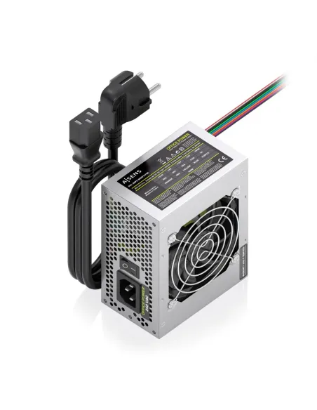 AISENS Fuente Alimentacion SFX 500W con Cable de Alimentacion OEM, Plata