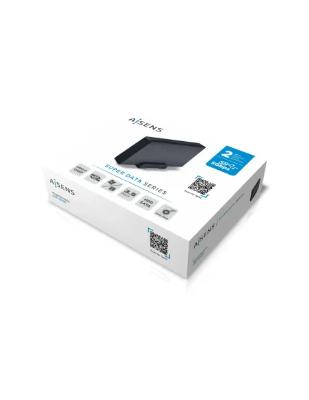 AISENS Caja externa 3,5" ASE-3530B SATA a USB 3.0 USB 3.1 Gen1, Negra