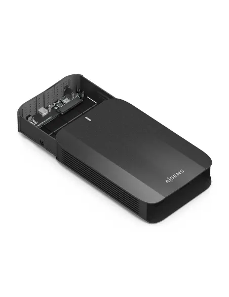 AISENS Caja Externa, 3,5" SATA a USB-C USB3.1 GEN1, Negro
