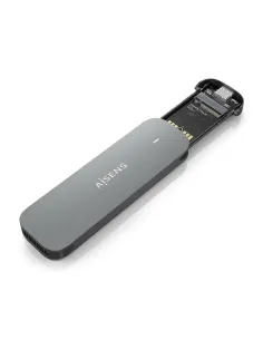 AISENS Caja Externa M.2 (NGFF) ASM2-006GRY SATA a USB3.1 Gen1, Gris 2