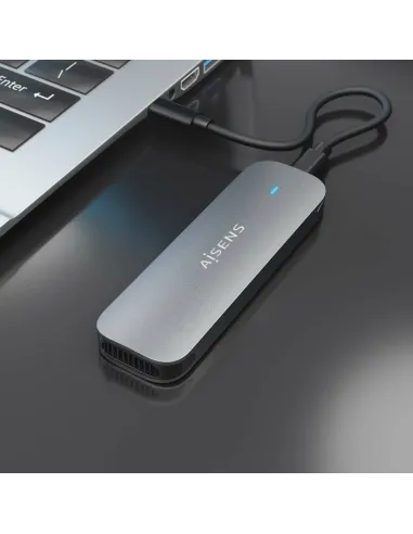 AISENS Caja Externa M.2 (NGFF) ASM2-006GRY SATA a USB3.1 Gen1, Gris